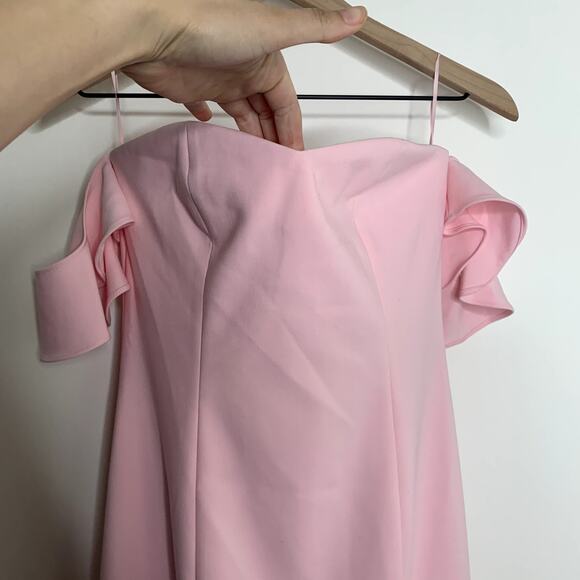 Revolve Likely Sunset Off-the-shoulder Petal Pink Dress Womens New Size 6 - Picture 7 of 16